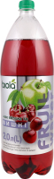 Напій безалкогольний Фруктова вода з смаком Яблука та вишні сильногазований 2л пет Біола