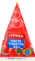Паста томатна 25% 70г пірамідка Гурман