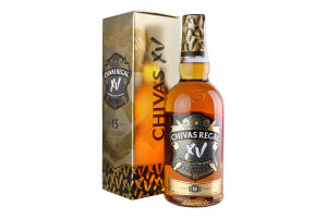 Виски 700мл 40% шотландский купажированный 15 лет Chivas Regal к/у