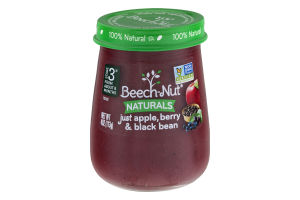 Beech-Nut Naturals Just Apple, Berry & Black Bean Stage 3