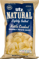 Utz Natural Gourmet Potato Chips Gluten Free Lightly Salted Kettle Cooked