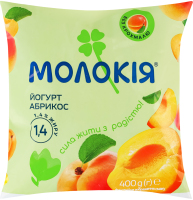 Йогурт 1.4% питний Абрикос Молокія м/у 400г