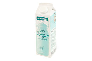 Йогурт 2% натуральний Farm Fresh п/п 870г
