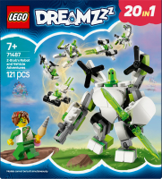 Конструктор для детей от 7лет 20в1 №71487 Z-Blob's robot and vehicle adventures Dreamzzz Lego 121эл