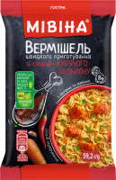 Вермишель быстрого приготовления острая со вкусом куриного бульона с овощами и зеленью Мівіна м/у 59.2г