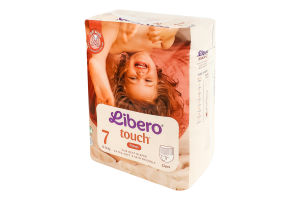 Трусики-підгузники для дітей 16-26кг 7 Touch Libero 22шт