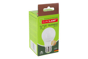 Лампа светодиодная 10W E27 3000K Ecological Eurolamp 1шт