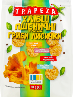 Мини-хлебцы пшеничные Грибы лисички Trapeza м/у 90г
