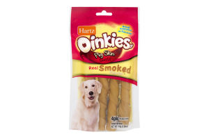 Hartz Oinkies Dog Treats Pig Skin Twists - 4 CT