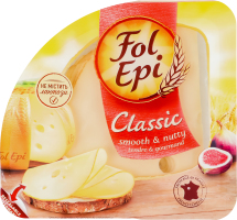 Сыр полутвердый ломтиками французский Классический Smooth&Nutty Fol Epi лоток 150г