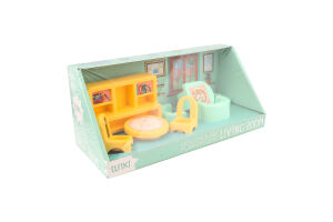 Набір меблів д/ляльок Вітальня 8елементів Elfiki