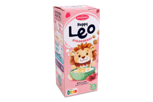 Пластівці Happy Leo житньо-вівсяні смак полуниці