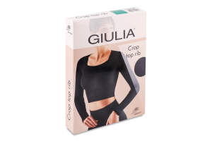 Футболка жіноча Giulia Crop top Rib emerald