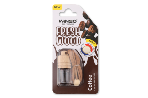 Ароматизатор д/авто Fresh Wood Coffee 4мл блістер Winso