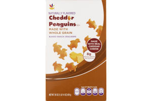 Ahold Cheddar Penguins Whole Grain Baked Snack Crackers