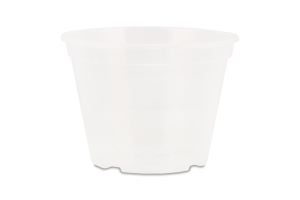 Горщик д/квітів дренажний прозорий 16*12см Алеана