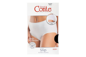 Труси жіночі Conte elegant Basic Collection №LB2002 102/L black