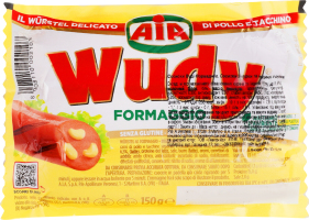 Сосиски из курицы и индейки с сыром Formaggio Wudy в/у 150г