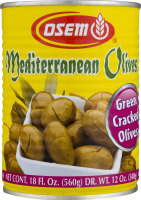 Osem Mediterranean Olives Green Cracked