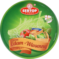 Сир плавл. SERTOP 140г Едам та зеленню (Польща)