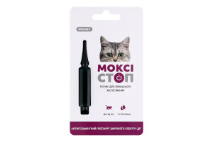 Краплі д/котів до 4кг Моксістоп 0,4мл ПроВЕТ