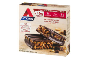 Atkins Peanut Fudge Granola Bar - 5 CT