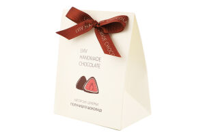 Набір цукерок Полуниця в шоколаді 100г Lviv handmade chocolate
