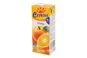Сік апельсиновий 0,25л т/п Cyprina