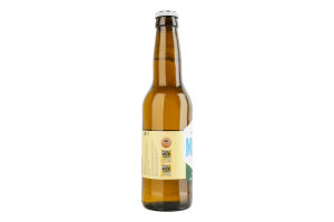 Пиво 0.33л 0.4% світле нефільтроване непастеризоване Non-alcohol Mova пл