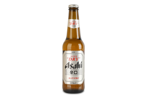 Пиво 0.33л 5% светлое фильтрованное Super dry Asahi бут