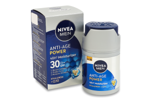 Крем для 48-часового увлажнения SPF 30 Anti-age power Nivea Men 50мл