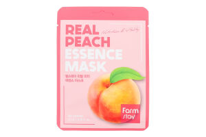 Маска д/обличчя Real Peach заспокійлива тканинна 23мл Farm stay