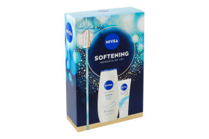 Набор косметический Гель-уход для душа Creme soft 250мл + Крем для лица, рук и тела Soft 75мл Softening Nivea 2шт