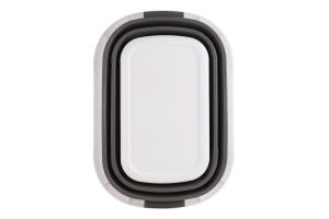 Відро MBM My Home складане біло-сіре 26л BIN-18