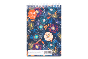 Блокнот А6 96аркушів верхня спіраль Тетрада