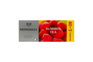 Бленд чаю подрібненого квіткового каркаде з ягодами та ароматом малини Summer Tea Monomax к/у 45х2г