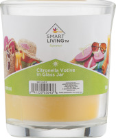 Smart Living Summer Citronella Votive In Glass Jar