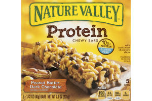 Nature Valley Protein Chewy Bars Peanut Butter Dark Chocolate - 5 CT