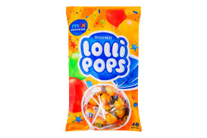 Карамель льодяникова з коктейльними смаками Lollipops Roshen м/у 920г
