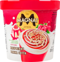 Морозиво Малинова панакота Magnat ст 350г