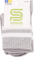 Шкарпетки Premier socks Економ вис мал сірі р16-18