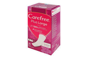 Прокладки щоденні гігієнічні Plus large Carefree 36шт