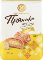 Пряники заварные глазированные с начинкой Со вкусом банана Dесняночка м/у 400г