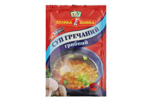 Суп швидкого приготування гречаний Грибний Велика ложка м/у 20г