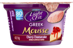 Dannon Light & Fit Greek Mousse Nonfat Yogurt Cherry Cheesecake