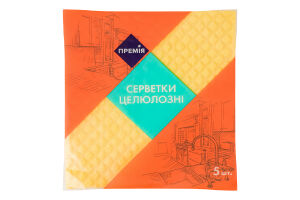 Салфетки д/уборки Премія целлюлозные