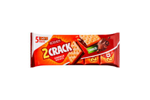 Печиво затяжне з шоколадною начинкою 2 Crack Roshen м/у 190г