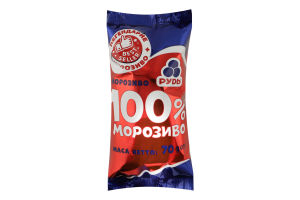 Морозиво з комбінованим складом сировини 100% морозиво Рудь м/у 70г