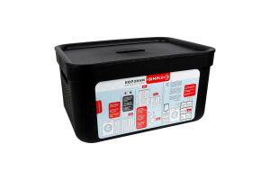 Корзина Simple 15л чорний Алеана