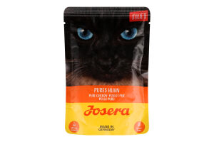 Корм влажный полнорационный для взрослых котов Курица Филе Josera д/п 70г